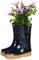 Dibor - Blue Wellington Boot Flower Pot Ceramic Herb Cacti Houseplant Garden Planter (CR10)