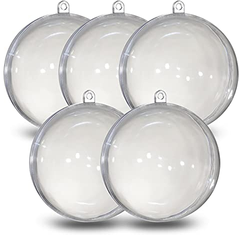 Kunststoff Kugel A502166 transparent 120 mm 5 Stücke, Kunststoff, glasklar, Ø 12 cm
