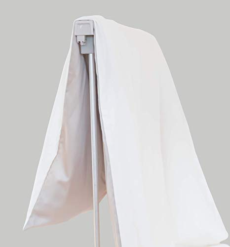 4INVENTIONS AIRZAG Bettdeckenlüfter (lüftet Dein Bett sauber & effektiv direkt an der Bettkante) – einfachste Montage und Anwendung, extrem platzsparender Bettlüfter (Pearl Grey)