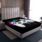 Gamepad Spannbettlaken Jungen Gamer Spannbetttuch 160x200cm Weißes Videospiel Gamepad Aquarell-Spritzfarbe Bettlaken Für Kinder Schlafzimmer Dekor Bunte Krawattenfarbe Modern Game Controller