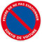Panneau Prière De Ne Pas Stationner - Sortie de Voiture - Diamètre 240 mm, Plastique PVC 1 mm