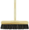 Indoor Broom Soft Bristle Sweeping Brush - Ideal Kitchen Broom for Laminate, Vinyl, Wooden Floors - Flexible Nylon & Natural Bristles, 120cm Wooden Handle - Perfect for Fine Dust & Crumbs (40cm / 16”)