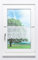 LYSEL Scheibengardine Kleeblatt Design (Bx H) 189cm * 30cm Weiß/reinweiß