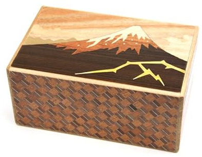 Logica Giochi art. Cercueil japonais 21 étapes Fuji & Tsubaki - Boîte secrète japonaise - Casse-tête en bois