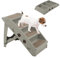 COSTWAY 4-stufige Haustiertreppe mit Teppichboden, Hundetreppe Kunststoff Katzentreppe faltbar, Hunderampe tragbar Tiertreppe für Hunde und Katzen, Tierrampe zum Klettern und Kratzen (Grau)