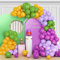 DUGEHO 100 Stück Rosa lila Girlande Ballonbogen Luftballons Girlande Set,Konfetti Luftballons,Latexballon für Geburtstag Hochzeit Jubiläum Baby Shower Party