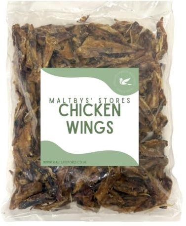 Maltbys' Stores 1kg Chicken Wings [LOD1] | 100% Natural Dog Treat Chews