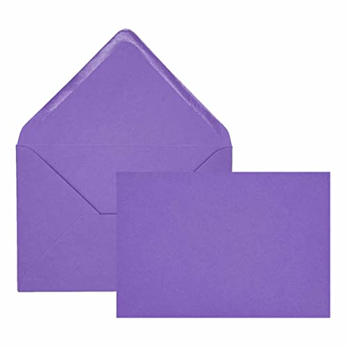 Edition Seidel 50 lila Premium Briefumschläge Umschläge Kuvert flieder Format ähnlich B6 12,0 x 17,5 cm 80 g/m² (Lila, 50 Stück/Pieces/Pièce)