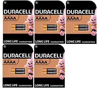 10X Duracell AAAA Alcalina (5 Blister Da 2 Batterie) 10 Pile
