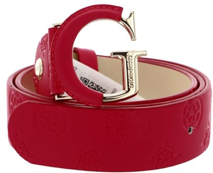 GUESS Gürtel Geva Adjustable Belt W95 Magenta Logo purpur kürzbar