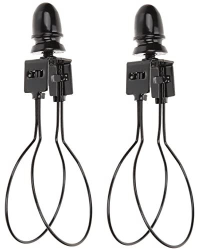 DOITOOL 2stücke Lampenschirmadapter Aus Metall Zum Klemmen Passend Für Standardform-glühbirnen Diy-beleuchtungszubehör Für Tischlampen Und Stehlampen Langlebig Und Sicher