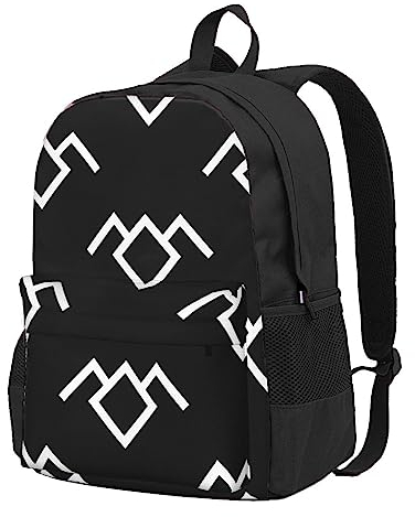 FJAUOQ Peaks Rucksack Eule 40,6 cm leichter tragbarer Laptop-Rucksack Wandern Tagesrucksack Tasche für Reisen Büro Einkaufen, Schwarz , Einheitsgröße