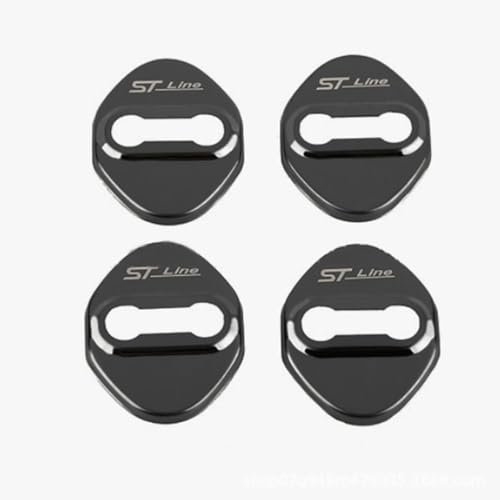 KAnduo 4PCS Car Door Lock Cover Guard Protector compatible with for Ford Focus mk2 mk3 Fiesta Ranger Mondeo S-MAX Kuga Mustang,A