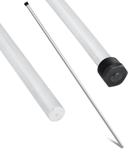 Tandefio 1 Pcs Aluminum Zinc Water Heater Anode Rod 44 Inches 3/4 Inch NPT Hot Water Tank Anode Rod Replacement Compatible with Rheem, A. O. Smith, Giant, Corrosion Protect Reduce Rotten Egg Smell