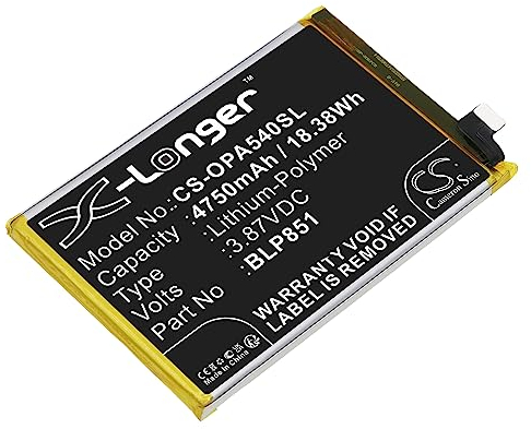 NEU Ersatz Akku Fit Oppo A54 5G, A74 5G, CHP2179, CHP2195(4750mAh / 18.38Wh)