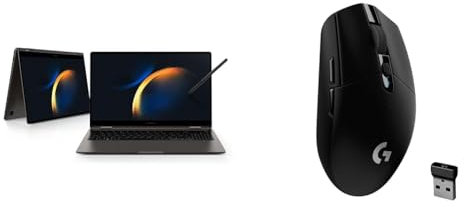 Samsung Galaxy Book3 360 Wi-Fi Laptop, 15.6 Inch, 13th gen Intel Core i5 Processor & Logitech G305 LIGHTSPEED Wireless Gaming Mouse, HERO 12K Sensor, 12,000 DPI, Lightweight