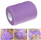 SLTAXAR 92m x 15cm Tüllstoff Rolle Lila Tüll Hochzeit Tüllband Tisch Deko Polyester Tüll Rolle Dekostoff Tüll Dekoband Tüll Tischband für DIY Tutu Rock Handwerk Bogen Party Deko Crafts Geschenk