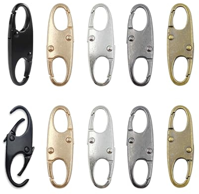 10 Stück Reisverschlüse Clip - Diebstahlsicherung Reißverschluss Feder-Clip für Rucksäcke, Handtaschen Gepäck und Geldbörsen, perfekt für Reisen und den Alltag
