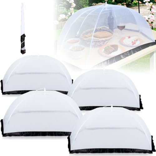 Stimo 4X XXL Fliegenhaube 115cm extra große Abdeckhaube für Essen Lebensmittel Obst Insektenschutz