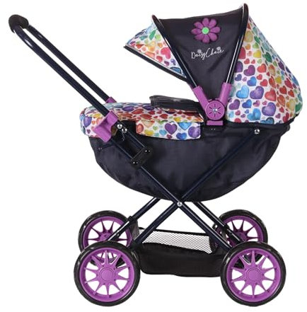 Daisy Chain Pocket-Puppenwagen - Empfohlen für Kinder zwischen 18 Monate und 3 Jahren. (Rainbow Hearts)