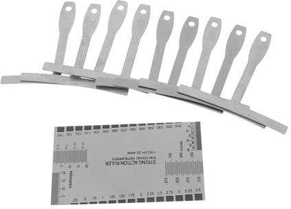Milisten Guitar String Gauge Ruler String Action Ruler Gauge Sturdy and Portable for Easy Guitar Inspecti