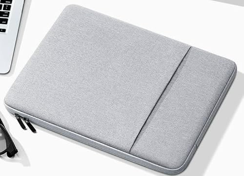 XRXYMQ Laptop Sleeve 15,6 Zoll Für Macbook Air Tasche Macbook Pro Tasche Mac Book Hülle Wasserdicht Laptop Schutzhülle Grau Laptophülle 15,6 Zoll Passt Mit Kleine Fach Kompatibel Für Acer/Asus/Samsung