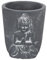 Yingbei Pot de fleurs décoratif en forme de tête de Bouddha pour intérieur ou extérieur
