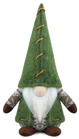 Gehydy Christmas Gonks Decorations Gnomes Handmade Decor for Home Kitchen Farmhouse - Green