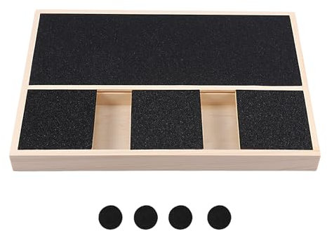 Eyoulife Dog Nail Scratch Board with Treat Box, Stress Free Dog Nail File Board, Wooden Puppy Nail Grinding Pad, Scratching Boards for Large and Small Dogs, 3 Frames 13.78x9.84x1.37inch (3 Frames)