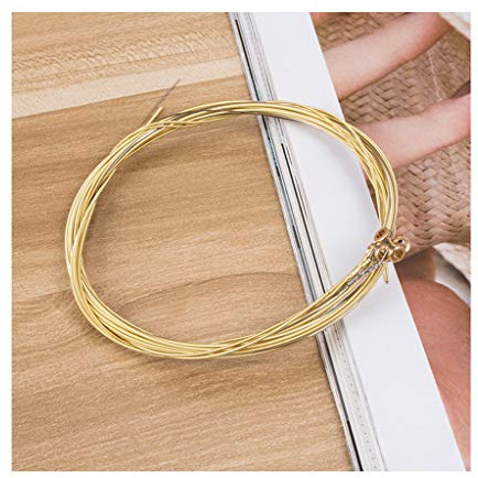 Stringa di metallo Corde Chitarra Classica Filo di Acciaio Acustica Folk Chitarra Parti di Strumenti Musicali Acces Set Di 6 Filo di Acciaio Scaffalatura Copertura