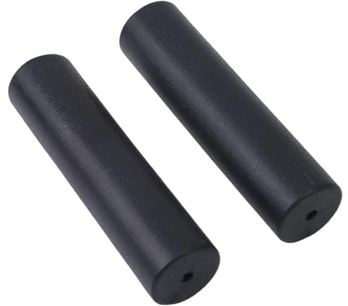 Risveglio 2 Stück rutschfeste Griffe für Kunststoff-Lenkergriffe, 25 mm Rohr, Fitnessgeräte, für Fahrrad und Gartengeräte, für Schwarz
