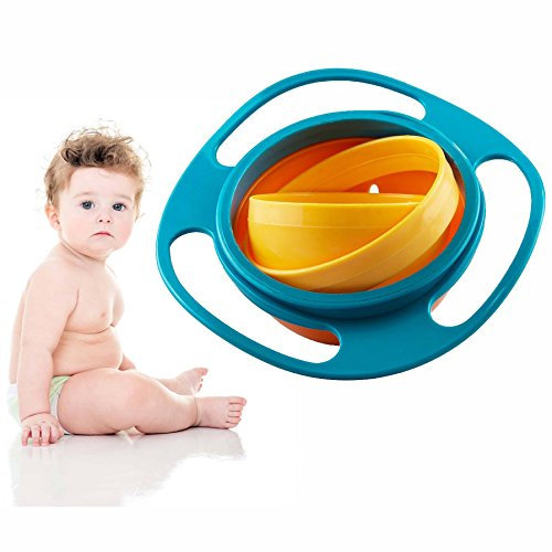 Gearmax® Gyro 360 Giratorio para Evitar la Comida rebose, Plato Infantil antiderrames,Gyro Bowl for Kids
