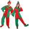 EraSpooky Erwachsene Elfen Kostüm Weihnachten Weihnachtsmann Helfer Kostüm Outfit