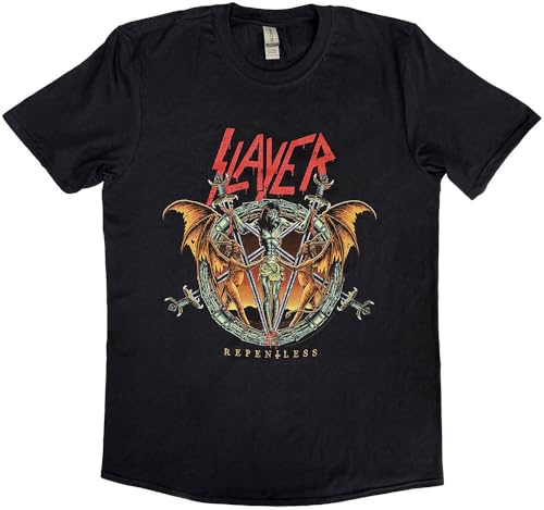 T-Shirt # L Black Unisex # Demon Christ Repentless