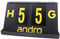 ANDRO Zählgerät Scorer, St, schwarz/gelb