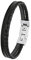 s.Oliver Armband Edelstahl Leder Herren Armschmuck, 20+1,5 cm, Silber, Kommt in Schmuck Geschenk Box, 2027411