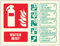 Caledonia Signs Wassernebellöscher-Identifikation, nachleuchtendes, starres Schild