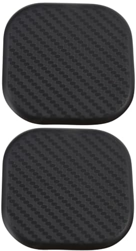 Garneck 4Pcs Car Coaster Silicone Square Car Cup Holder Coasters Cupholder Mug Coaster Drink Cup Mat for Vehicle Car Accessories (Black)