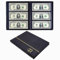 Ettonsun Leder 60 Taschen Papier Geld Album Währung Halter für Sammler Banknote Sammelbuch für Reise Rechnung Aufbewahrung 10 sammelbare Seiten schwarz