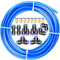 ERGAOBOY Kit di tubi per tubi dell'aria in poliuretano PU blu 10 m, 8 mm OD x 5 mm ID con 14 kit di connettori