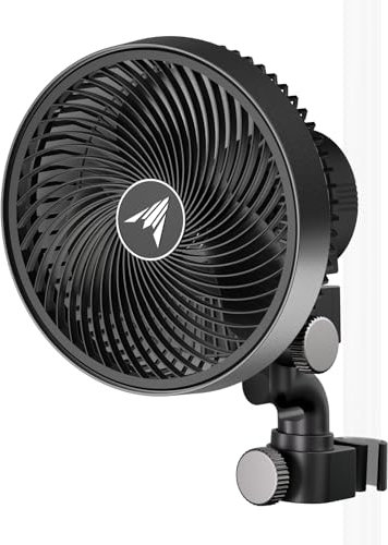 AC Infinity CLOUDRAY A6, Growzelt-Clipventilator 150 mm mit neu entwickeltem langlebigem EC-Motor, 10 individuell einstellbaren dynamischen Windstufen, wetterfest nach IP54, manuelle Schwenkfunktion