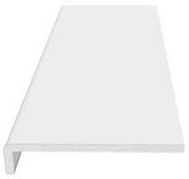 White UPVC Window Board/Cill Cover 1.1m Long 9mm Thick Plastic Window Sill Capping (225mm Width)