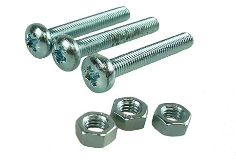 Pack of 3 Tow Bar 7 Pin and 13 Pin Towing Electrics Socket M5 Fixing Bolts LMX3173