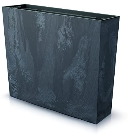 XXL Beton-Effekt Rechteckiger Blumentopf Übertopf Raumteiler Innen- oder Außentopf (Anthrazit)