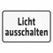 INDIGOS UG - Aluverbundplatte Schilder 3mm - Sicherheit - Licht ausschalten - 200x150 mm - Hotel, Firma, Schutz, KITA, Arzt, Praxis, Wohnung