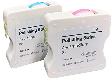 2Box Dental Polierstreifen, 4 mm Zahn Interdentalharz Oberflächenschleifen, Zahnaufhellung Mundpflege, Zahnfeile für Zähne, Zahnarzt Werkzeuge