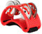 HUIOP Tambourin à pied à percussion avec 4 paires de jingles en acier inoxydable et instrument de musique à percussion à sangle élastique pour accompagnement de cajon,tambourin à pied