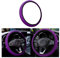 CGEAMDY Universeller Lenkradbezug für Auto, Durchmesser 37 – 38 cm, elastischer Lenkradbezug, atmungsaktive Mikrofaser aus Eisseide, rutschfest, geruchlos (Violett)