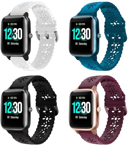 FuzeDa Armband Kompatibel mit SW021,SW020,19mm Ersatzarmband für SW025,SW023,ID205L,ID205S,ID205G,ID215G,TE021,TE020,YM023,YM021,YM020 Uwatch3 Ufit GT Smartwatch