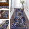Teppich Flur Läufer Küche Lang rutschfest Küchenteppich Teppichmatten 80X200CM Küchenläufer Blau Braun Korridor Teppichläufer Waschbar Meterware Flurläufer Wohnzimmer Schlafzimmer Breite 40-120cm